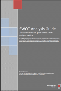 SWOT Analysis Guide. Cover page.